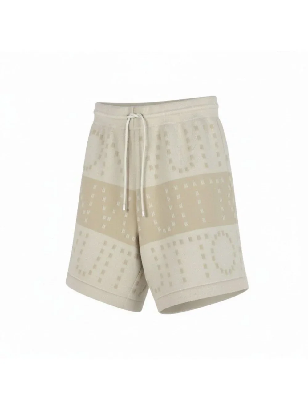 Louis Vuitton Chunky Stripe Logo Jacquard Shorts Ivory M